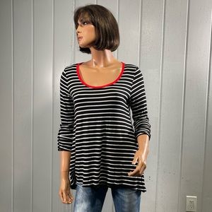 *Raggs II Riches Women's Striped Pullover Tunic Sz S